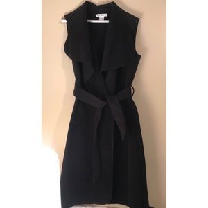 Black Sleeveless Cardigan